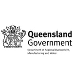 Queensland Government Department of Regional Development, Manufacturing and Water - DRDMW logo