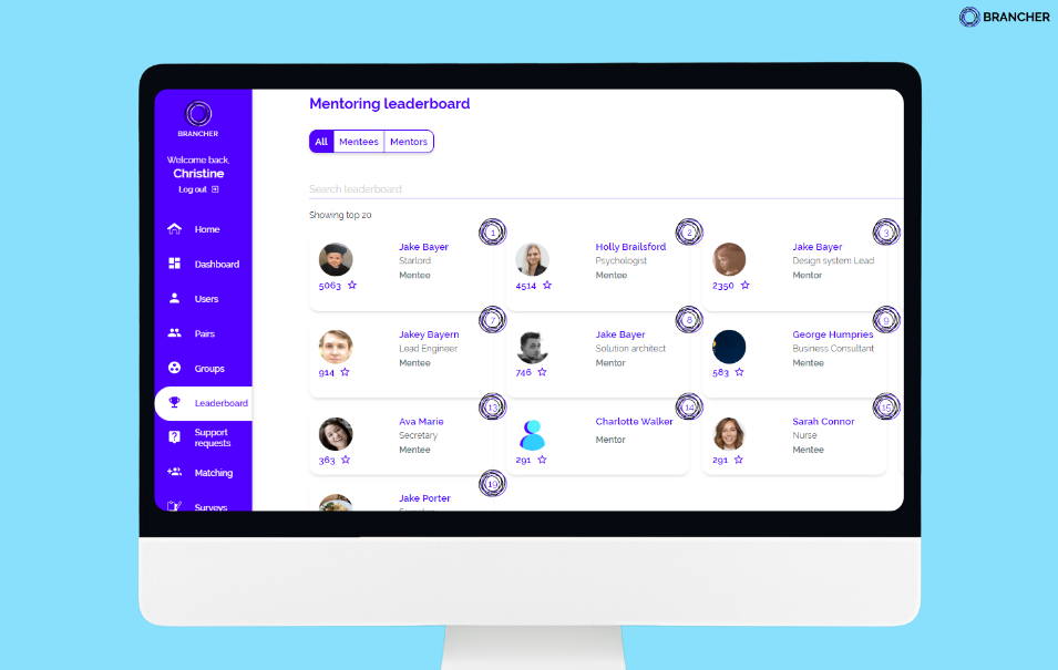 mentoring leaderboard