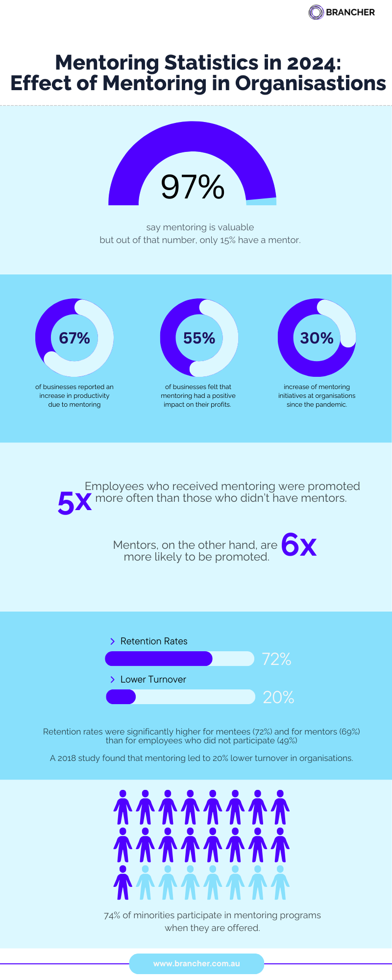 mentoring statistics infographic