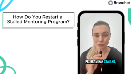 restart stalled mentoring