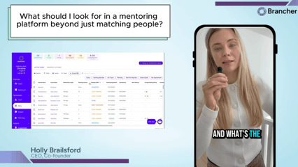 What should I look for in a mentoring platform
